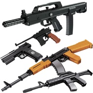 Building Blocks Type 95 Assault Step AK47 Desert Eagle Mauser Revolver Boy Assembled Toy 9.24K