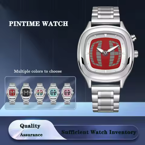 New Square Watch for Men Niche Light Luxury Waterproof Number Seconds Men's Wristwatch Trendy Y2K Qu