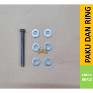 Paku dan Ring Cross Brace Scaffolding Steger