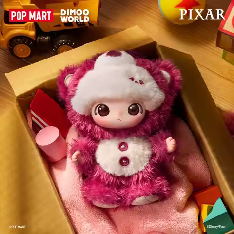 POP MART Disney DIMOO WORLD x PIXAR Vinyl Plush Blind Box Pendant Cute Cartoon Tide Play Valentine’s