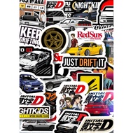 FUJIWARA AE 86 INITIAL D DRIFT STICKER CONTENTS 20 pcs WATERPROOF LAPTOP HANDPHONE