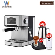 Worldtech Xpresso เครื่องชงกาแฟ อัตโนมัติ หน้าจอสัมผัส รุ่น WT-CM404 เครื่องชงกาแฟเอสเปรสโซ่ เครื่องทำกาแฟ เครื่องทำกาแฟเอสเปรสโซ่