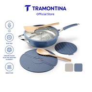 Tramontina All-In-One Plus 30cm 7 Pcs Wok Pan Set, Ceramic/Induction/Aluminium