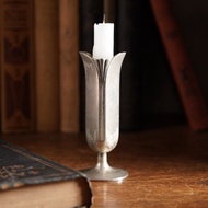 德國頂級品牌WMF鬱金香鍍銀燭台