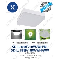 Led Surface Downlight/white casing/Living Room Decoration Lights/Ceiling Lights/LED panel down light