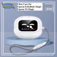for Ugreen EchoBuds Magic Case Transparent Clear TPU Protective Cover Ugreen T6 Magic Bluetooth Earp