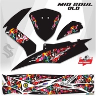 STICKER STRIPING STICKER MIO SOUL OLD STICKER POLET MIO SOUL CARBON