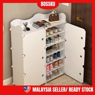 Shoe Rack Storage Organizer Shoe Cabinet Shoe Rack Rak Kasut Bertutup Almari Kasut Plastik 鞋架 門口 室外