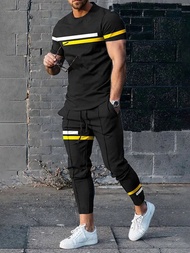 2023 New Summer 3D Printed Tracksuit Suit lelaki 2 unit Set Jogging pakaian untuk lelaki fesyen Tshirts seluar pakaian Streetwear