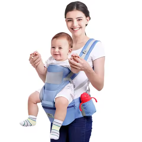 Baby Carrier Waist Stool With Storage Bag Kangaroo Shoulder Swaddle Sling Infant Kid Wrap Ergonomic 