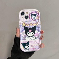 Phone Case For Samsung Galaxy S24 S23 S21 S20 FE Ultra S20 S21 S23 Plus A10 J7 J2 Prime G530 Casing Cartoon Pearl chain Cute Hello Kitty Cat Cute 3D Kuromi Bracket Back Cover Soft Silicone Holder Shockproof
