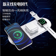 Smart Five-in-One Wireless Charger V6 Suitable for iPhone Watch Headset Charger 15W Smart Wireless C