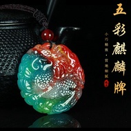 Myanmar Amulet Pendant Natural Burmese Jade Pendant Pendant Consecrated Lucky Fortune Amulet Necklac