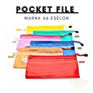 Echelon A6 Size Pocket File Zipper Plastic Folder
