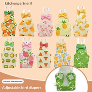 kitchenpartnerif Washable Parrot Diaper Flight Suit - Breathable Bird Clothing KIT