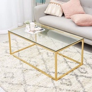 Hot tea table simple modern tempered glass coffee creative table /Tempered Glass Living Room Office 