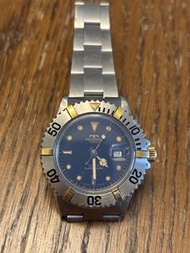 Technos Quartz Super Diver 手錶外圈K金字