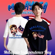 100CM-5XL Malaysia Independence Day Unisex T Shirt Malaysia National Day  I Love Malaysia Family T S