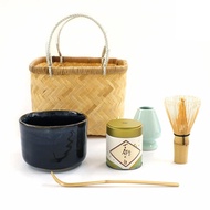 Honjien Japanese Authentic Matcha Tea Ceremony Set for Nodate Outdoor Experience | 7-Piece Portable 
