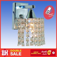 WH Indoor Wall Lamp Crystal Glass + G9 Bulb Model WL-WA3132-1CH- [G9]