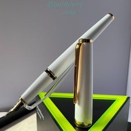 MONTBLANC 萬寶龍 PIX 白金色鋼筆原子筆套裝 男女同款
