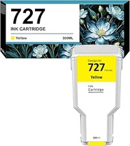 Compatible for HP 727XL Yellow 300ML Replacement for HP 727 F9J78A 727Y for HP DesignJet T920 T930 T