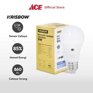 CAHAYA Ace Krisbow Lumi 9 Watt Light Sensor Led Bulb - Cool Daylight Sensors Bulb Automatic Light Le