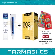 Okamoto 003 Real Fit Super Super Thin Condom 6 pcs + Durex KY Jelly 50g FOC ONE Sensitive Condom x 2