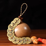 New Product Hot-selling Brass Five Emperor Coins Six Emperor Coins Pendant Five-Color Thread Mahogan