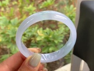 冰種玉鐲 天然翡翠玉鐲 A玉 手鐲 • 冰種粉紫翡翠福鐲