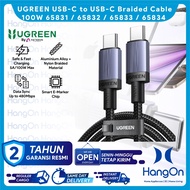 IPHONE UGREEN 65831 / 65832 / 65833 / 65834 USB-C to USB-C Nylon Braided Cable 100W Fast Charging 50