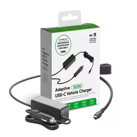 5V-20V 100W 65W USB Type C DC Car Charger Universal Laptop Phone Adapter for Lenovo MacBook Fast Cha