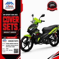 ORIGINAL COVER SET GREEN COLOUR SM SPORT 110R (N3) BODY COVER SET WITH STICKER