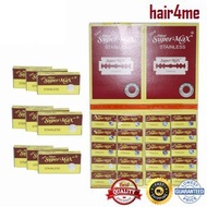 Supermax Stainless Blades AA02 (40Tucks/Box with 5 Blades) Best Shaving Blades