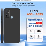 Oppo A53 / A53S case with square edges, square edges, soft and smooth