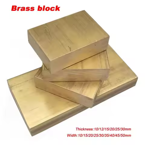 H62 Brass Block Custom Cut H59 H62 H65 Brass Rectangular Block Zero Cutting Service Based On Your Dr