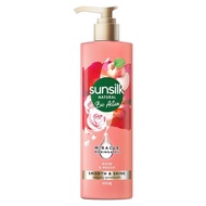 SUNSILK Natural Shampoo Bio Active Rose Peach Smooth Shine ซันซิล เนเชอรัล แชมพู ไบโอ แอคทีฟ โรส แอน