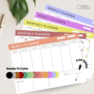 Wall planner stick (line) meaning dimensions free 1 pcs weekly marker monthly planner daily journal 