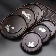 Ebony Teapot Tea Tray Teapot Tray Solid Wood Teapot Mat Tea Coaster