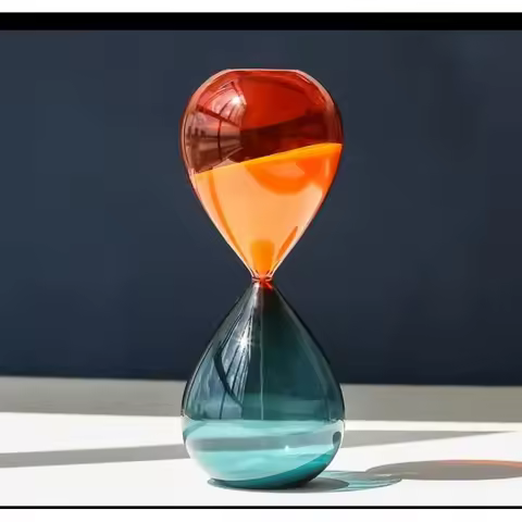 Two-color Hourglass Timer Home Decor Desk Living Room Decoration Kitchen Tools Glass Crafts Gifts Sa