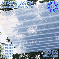 TE011 Atap Plastik Gelombang Asbes Kecil Putih Susu Transparan Tebal 0