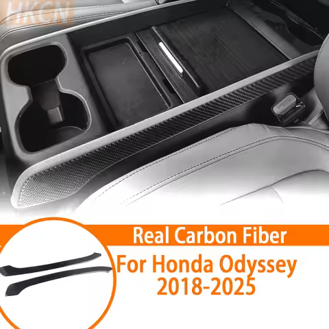 Carbon Fiber Car Interior Center Console Armrest Box Decorative Accessory Stickers on Both Sides For