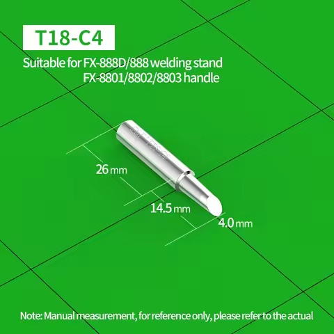 T18 Series Soldering Tips T18-C08 C1 C2 BR02 D24 K for HAKKO FX-888 FX-888D FX-8801 FX-600 Lead Free