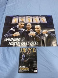 XXL NBA 籃球雜誌 2017.03 + 馬刺隊 GDP 海報