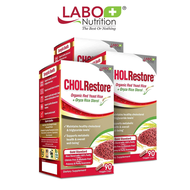 [3 Boxes] LABO Nutrition CHOLRestore Red Yeast Rice - Cholesterol Triglyceride Blood Lipid Cardiovascular Heart Health Support • 90 Capsules