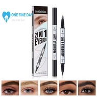 Hellokiss Bifurcated Eyebrow Pencil Dual Ends 2in1 Liquid Waterproof Wild Eyebrow Eyebrow P6b4
