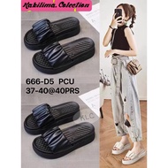 Balance 666-D5 women's jelly sandals with rubber wedges