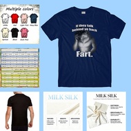 If They Talk Behind Your Back, Fart Humor T-Shirt in Multiple Colors, Milk Fiber Fabric