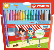 280/18-01 STABILO power彩色纖維筆18色