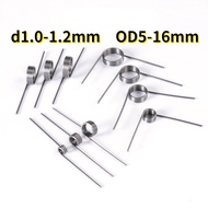 [XJK] D1.0-d1.2mm Torque Spring Rotating Left Right Torque Length Short Spring Yellow 90/180 Angle V